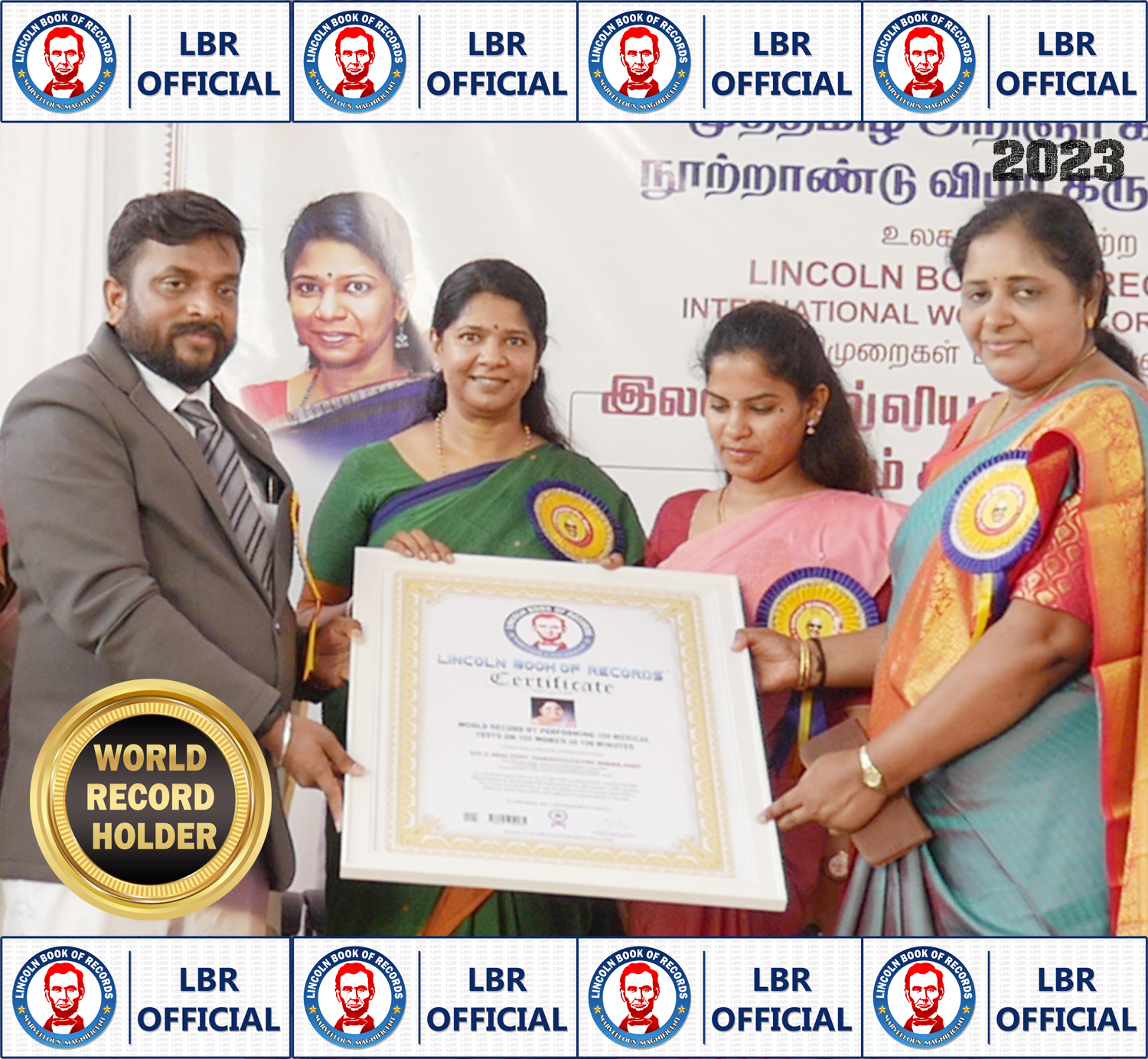 World Record by performing 100 medical  tests on 100 women in 100 minutes