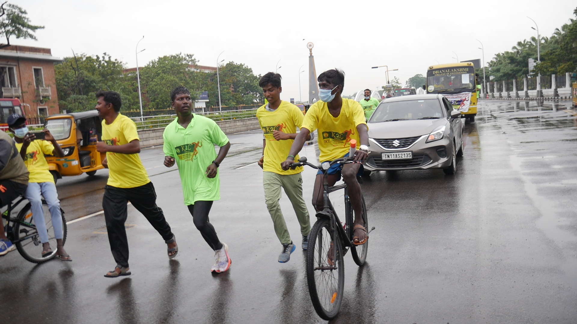 1000km of Marathon Running for Express Gratitude  to Tamilnadu Government and frontline warriors of COVID 19