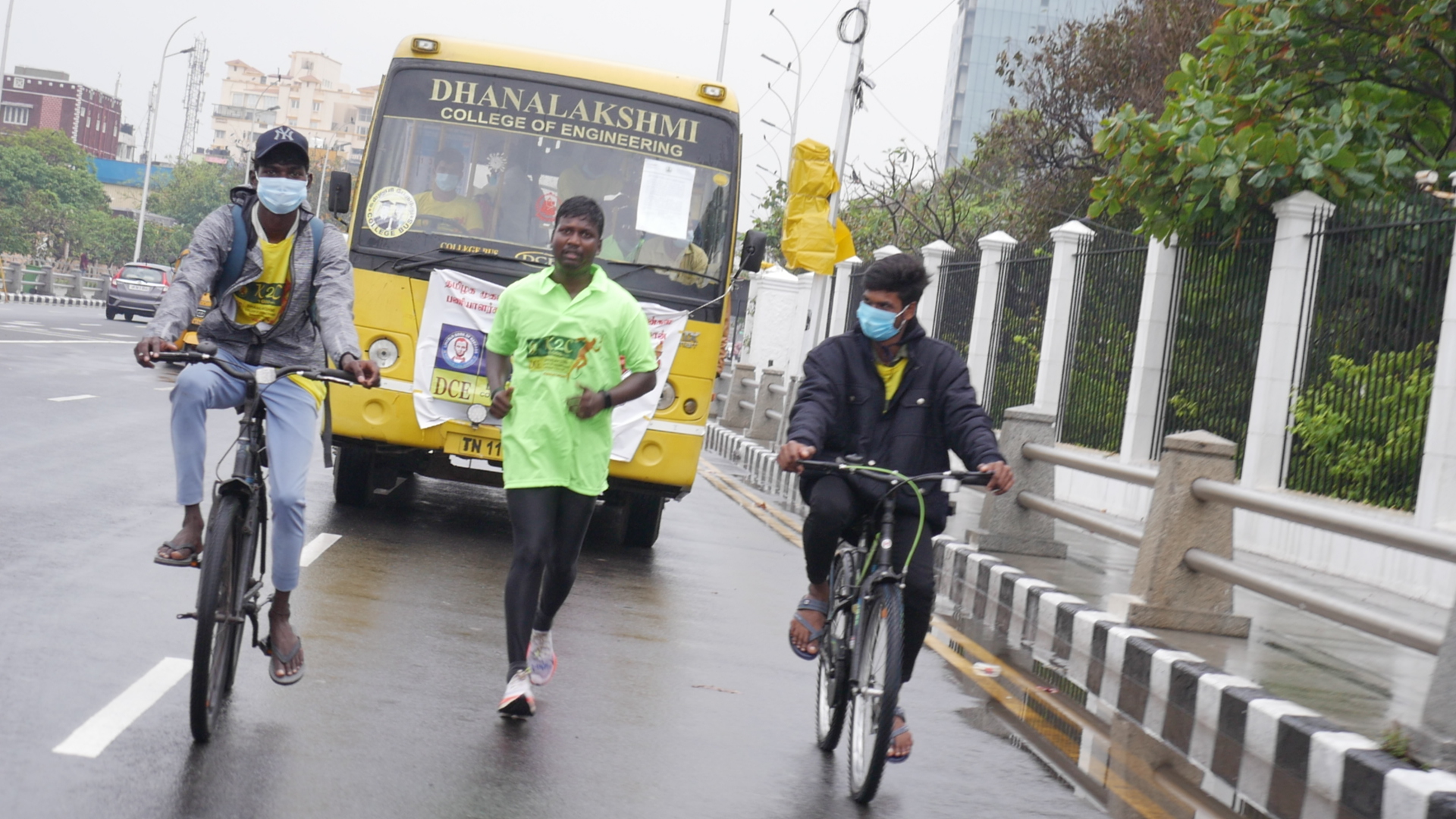 1000km of Marathon Running for Express Gratitude  to Tamilnadu Government and frontline warriors of COVID 19