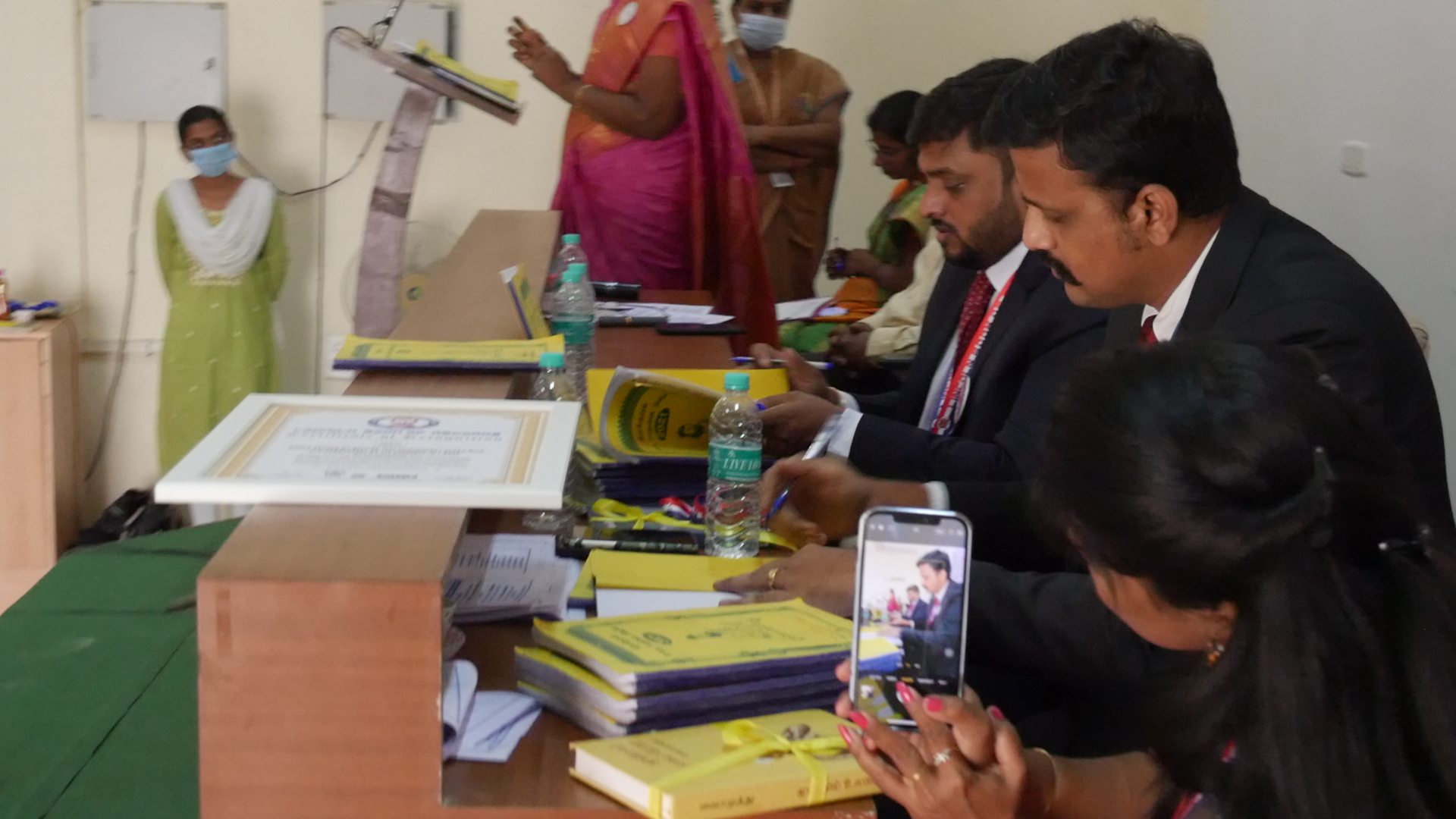 World record by writing 1330 ThirukKural along with  IT’S commentary by 133 students in 7 days