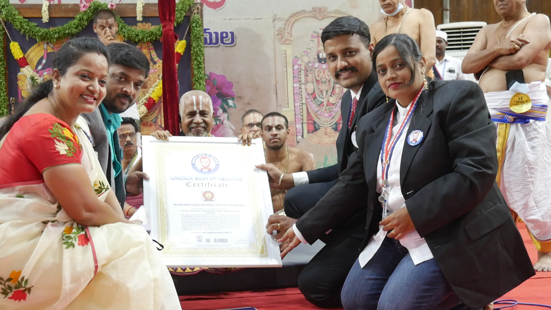 First world record to dedicate 1000 satsangs at the Holy feet of Sri Venkateswara