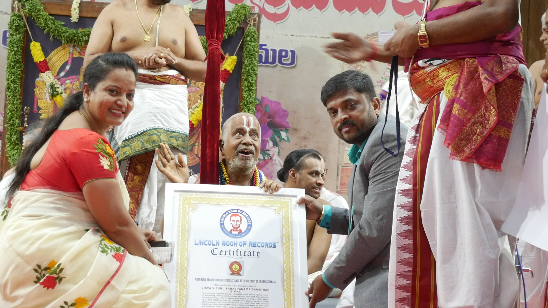 First world record to dedicate 1000 satsangs at the Holy feet of Sri Venkateswara