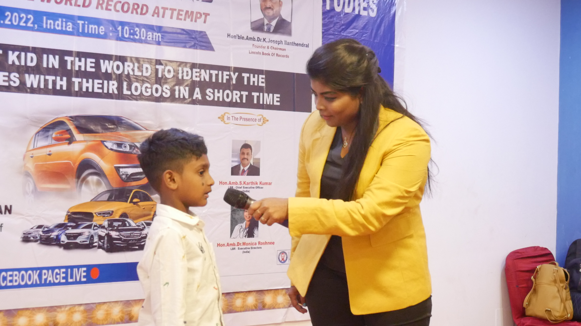 Youngest kid in the world to identify the  200 car names with their logos in a short time