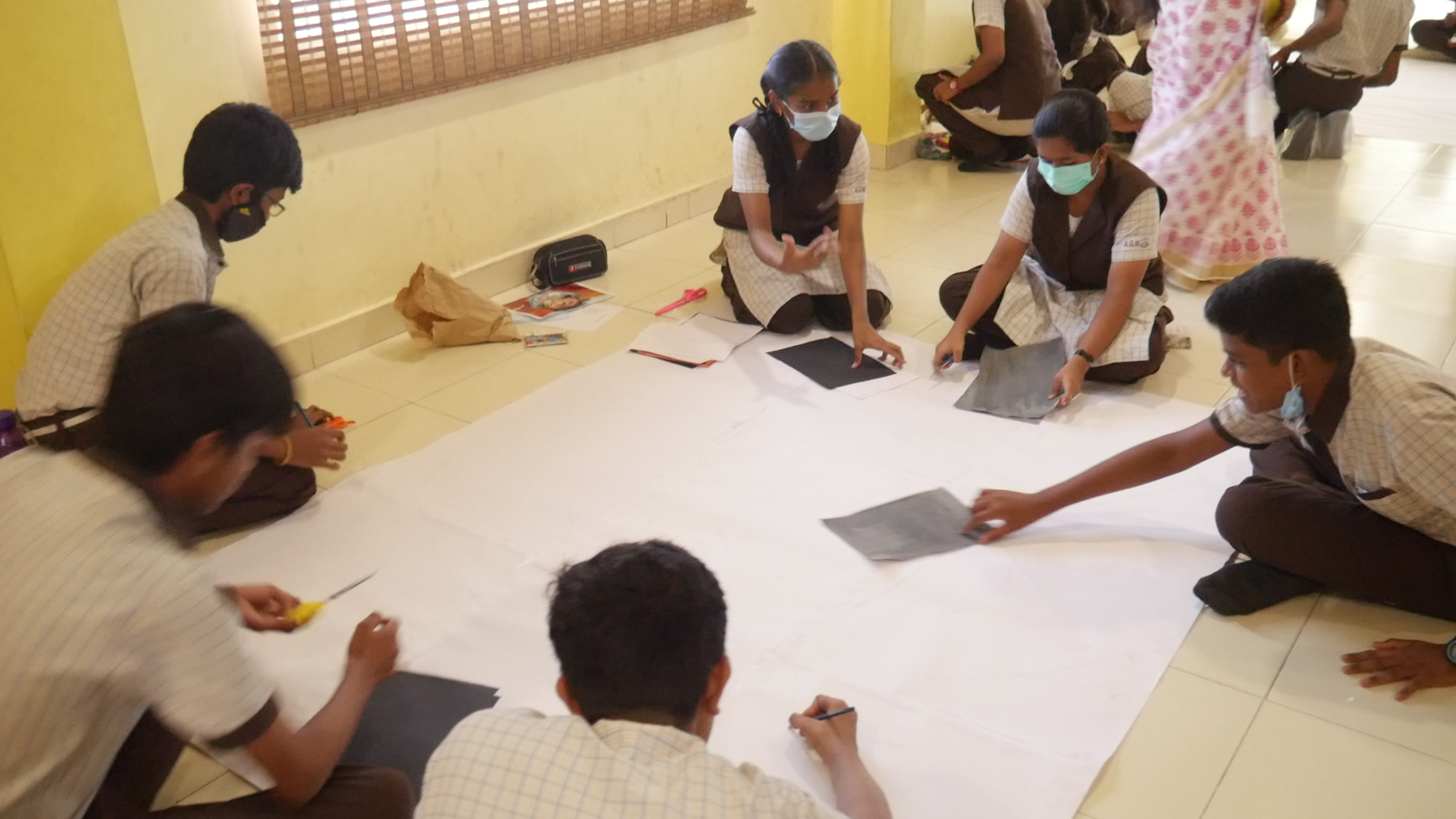 First world record by Tamil Nadu Youth Association and 20 students of  AGM School by making a collage, rangoli, and painting portrait in 60 minutes,  to honoUr the memory of Former Indian president dr.A.P.J.Abdul Kalam.