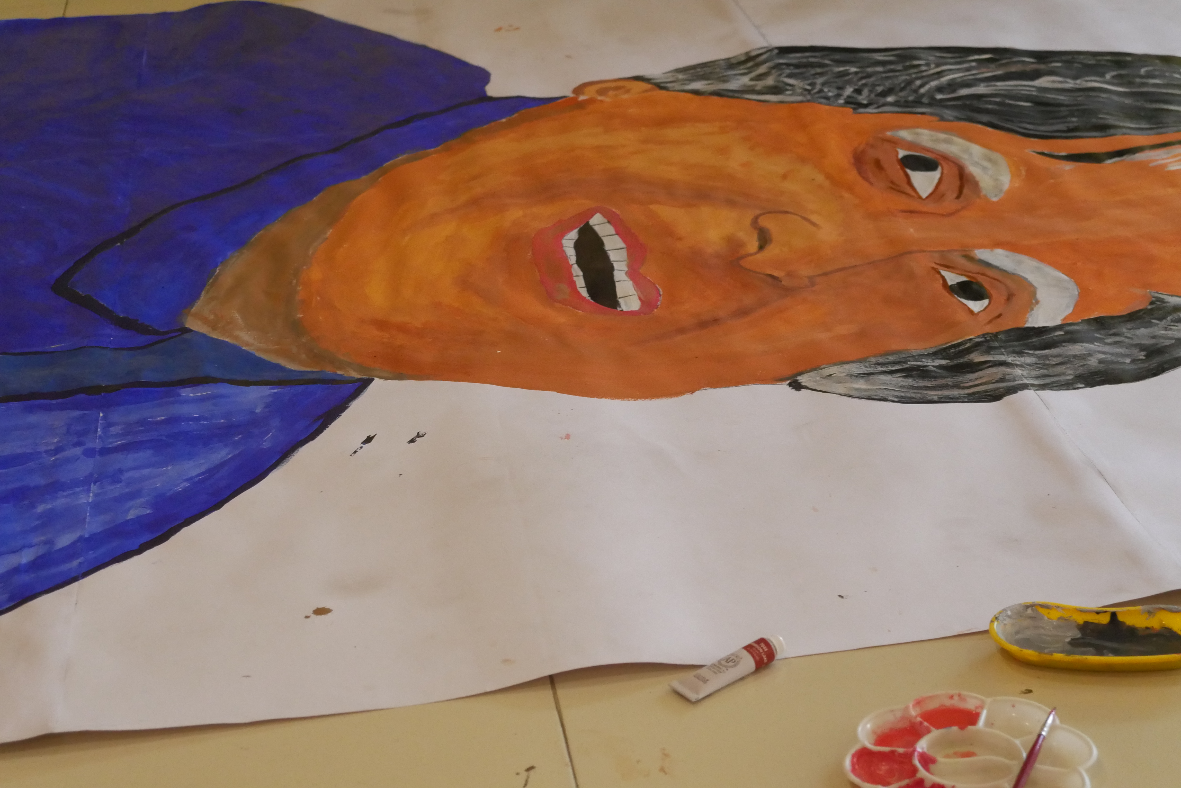 First world record by Tamil Nadu Youth Association and 20 students of  AGM School by making a collage, rangoli, and painting portrait in 60 minutes,  to honoUr the memory of Former Indian president dr.A.P.J.Abdul Kalam.