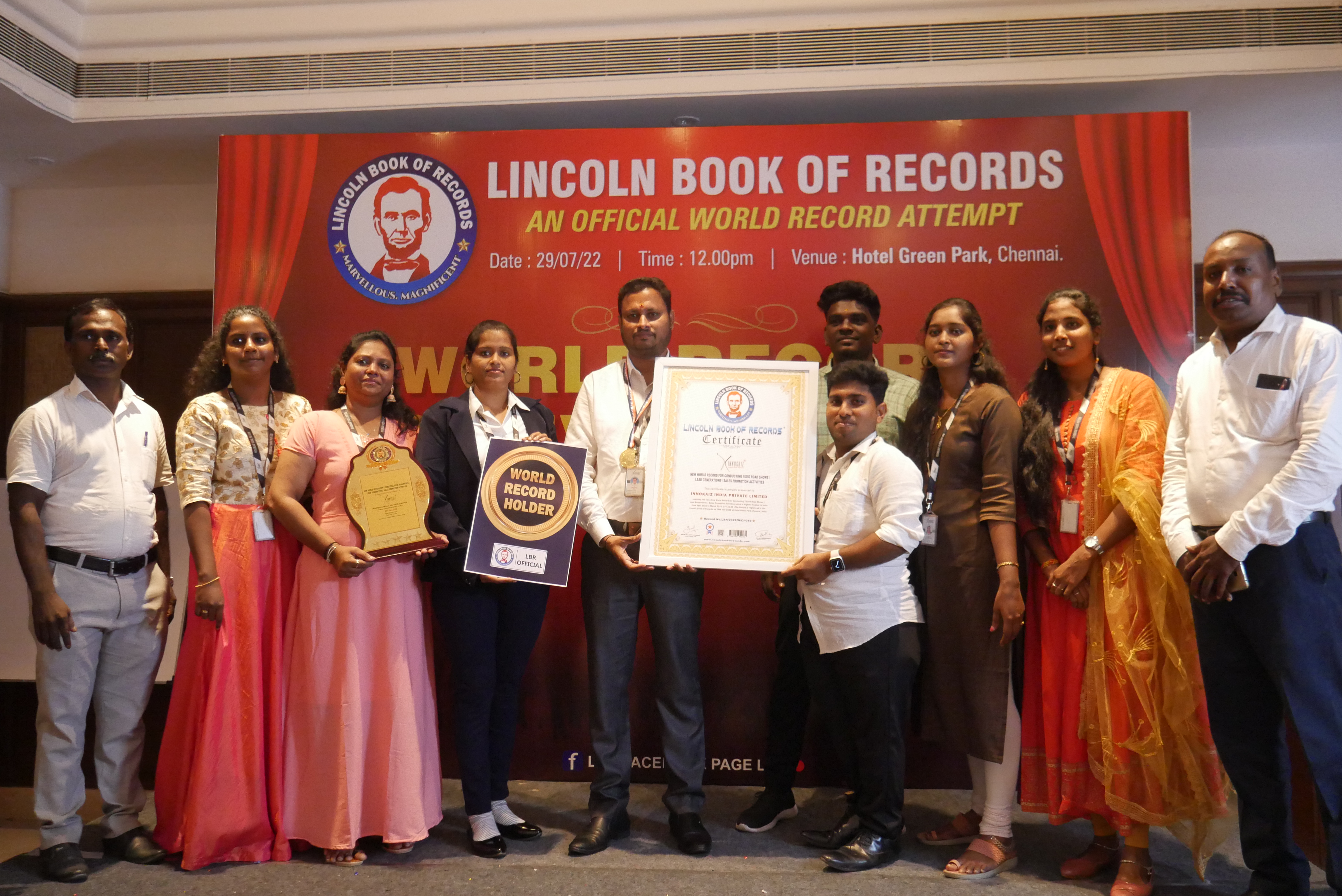 New World Record for Conducting 15250 Road Shows /  Lead Generations / Sales Promotion Activities