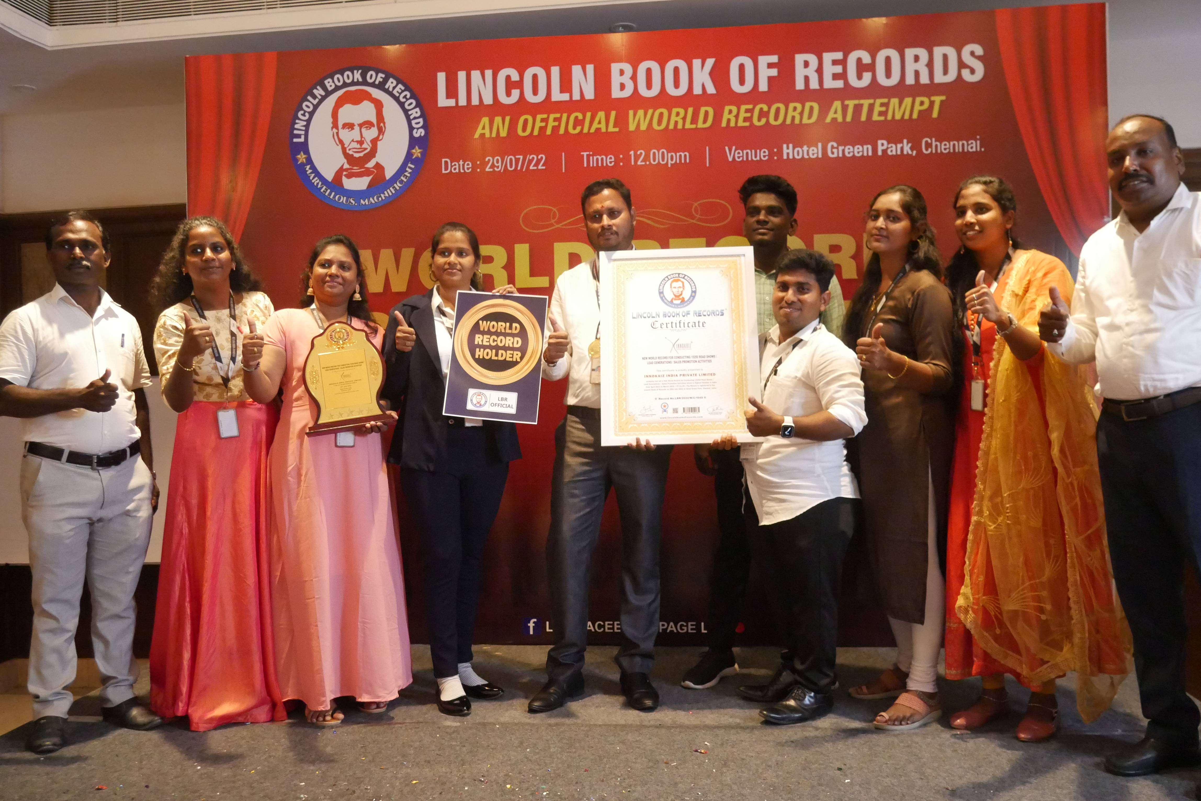 New World Record for Conducting 15250 Road Shows /  Lead Generations / Sales Promotion Activities