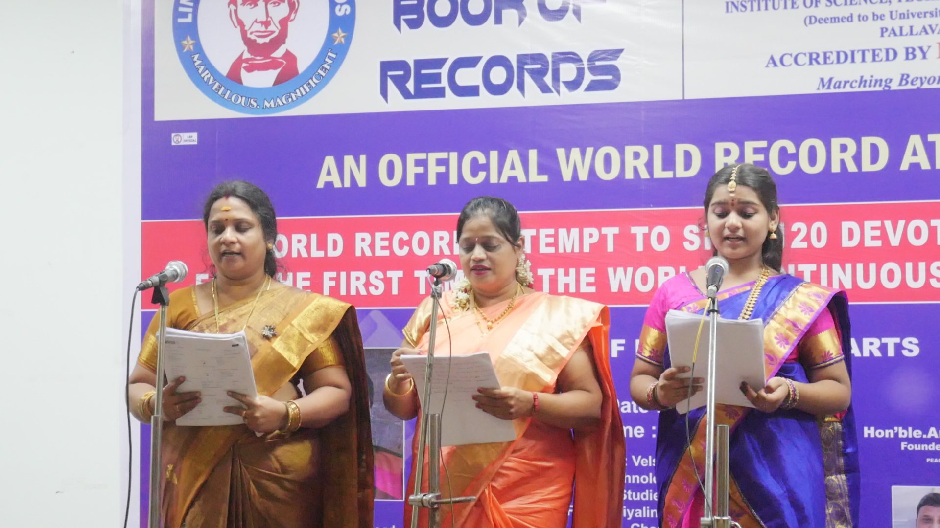 WORLD RECORD ATTEMPT TO SING 120 DEVOTIONAL SONGS  FOR THE FIRST TIME IN THE WORLD CONTINUOUSLY FOR 10 HOURS