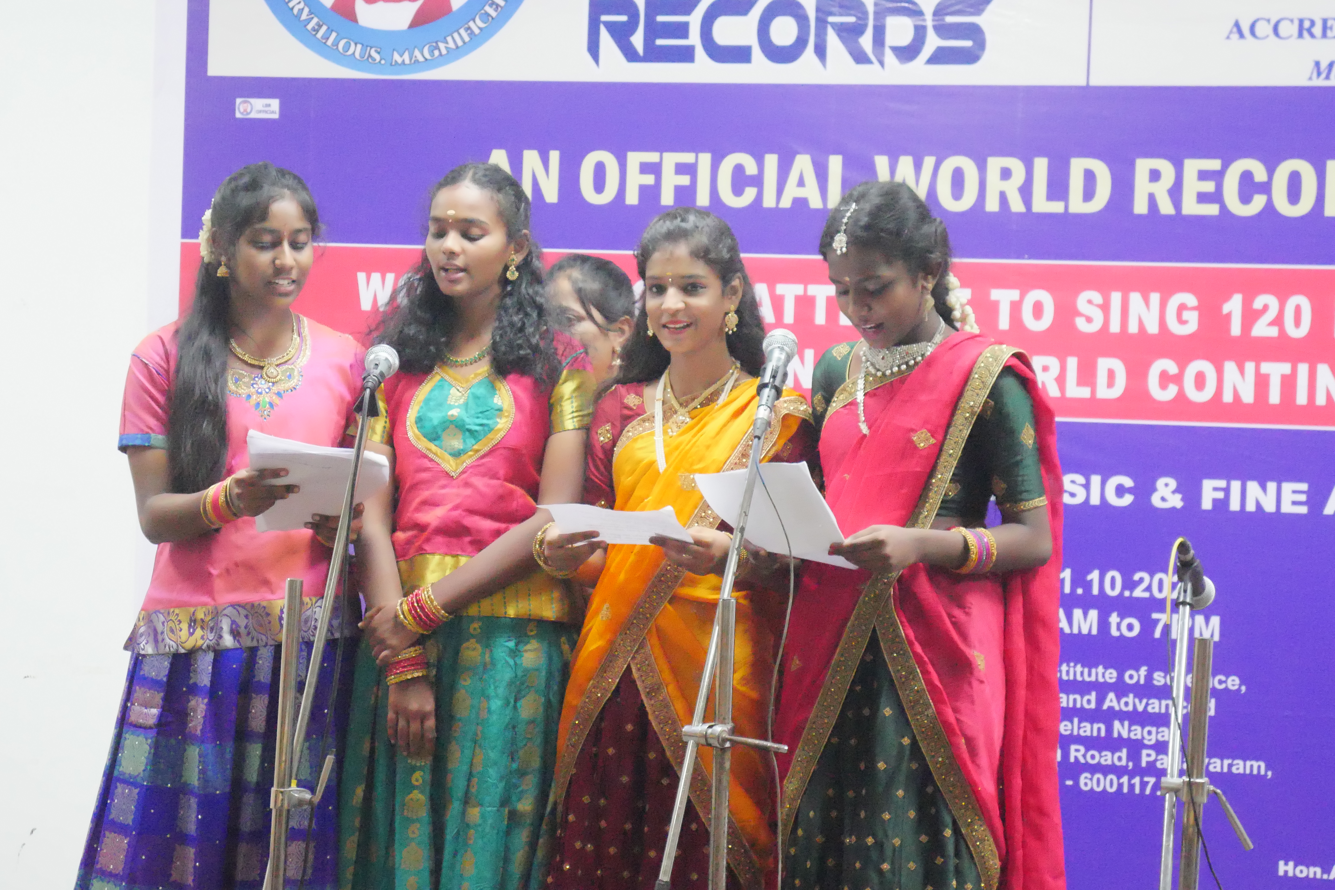 WORLD RECORD ATTEMPT TO SING 120 DEVOTIONAL SONGS  FOR THE FIRST TIME IN THE WORLD CONTINUOUSLY FOR 10 HOURS