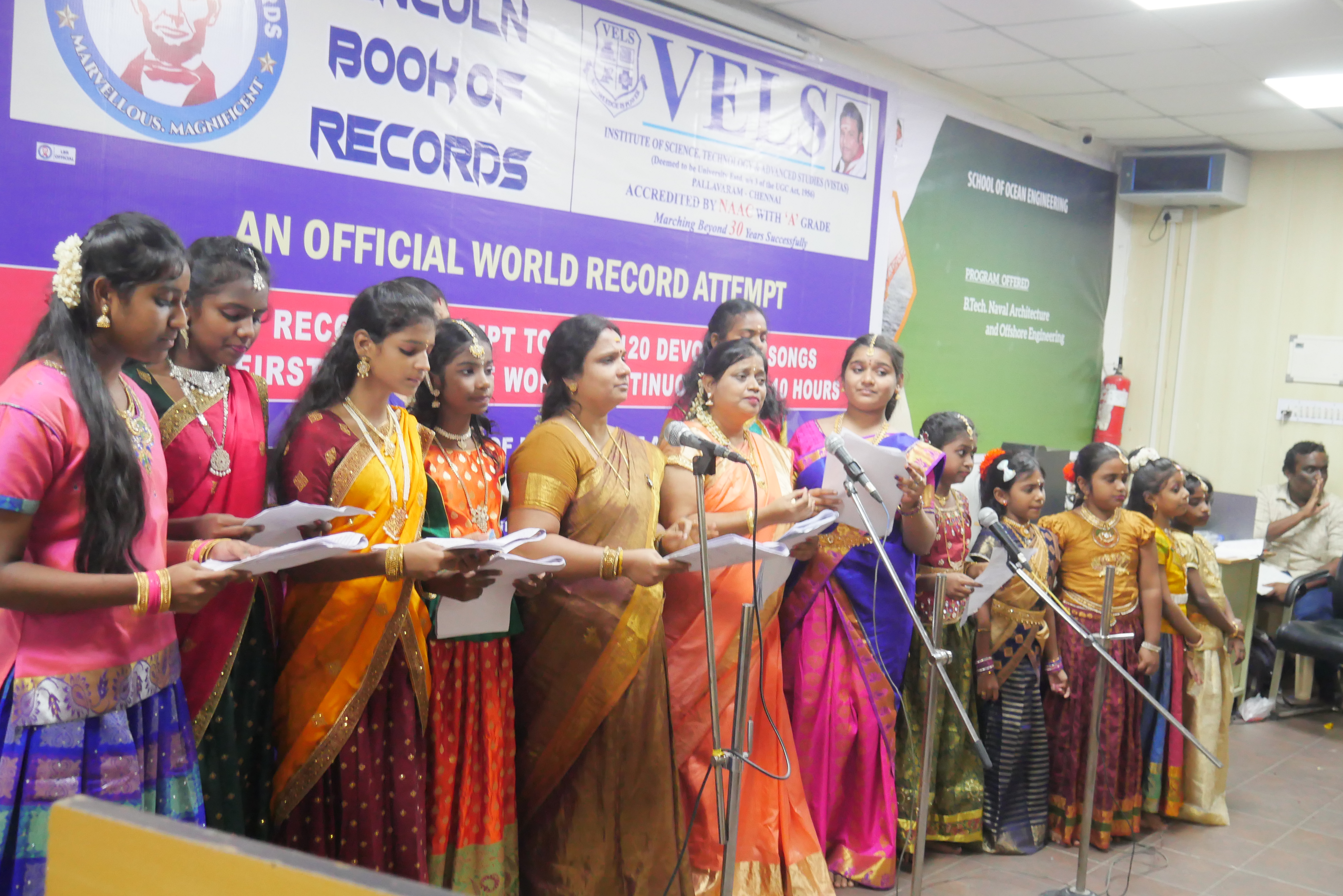 WORLD RECORD ATTEMPT TO SING 120 DEVOTIONAL SONGS  FOR THE FIRST TIME IN THE WORLD CONTINUOUSLY FOR 10 HOURS