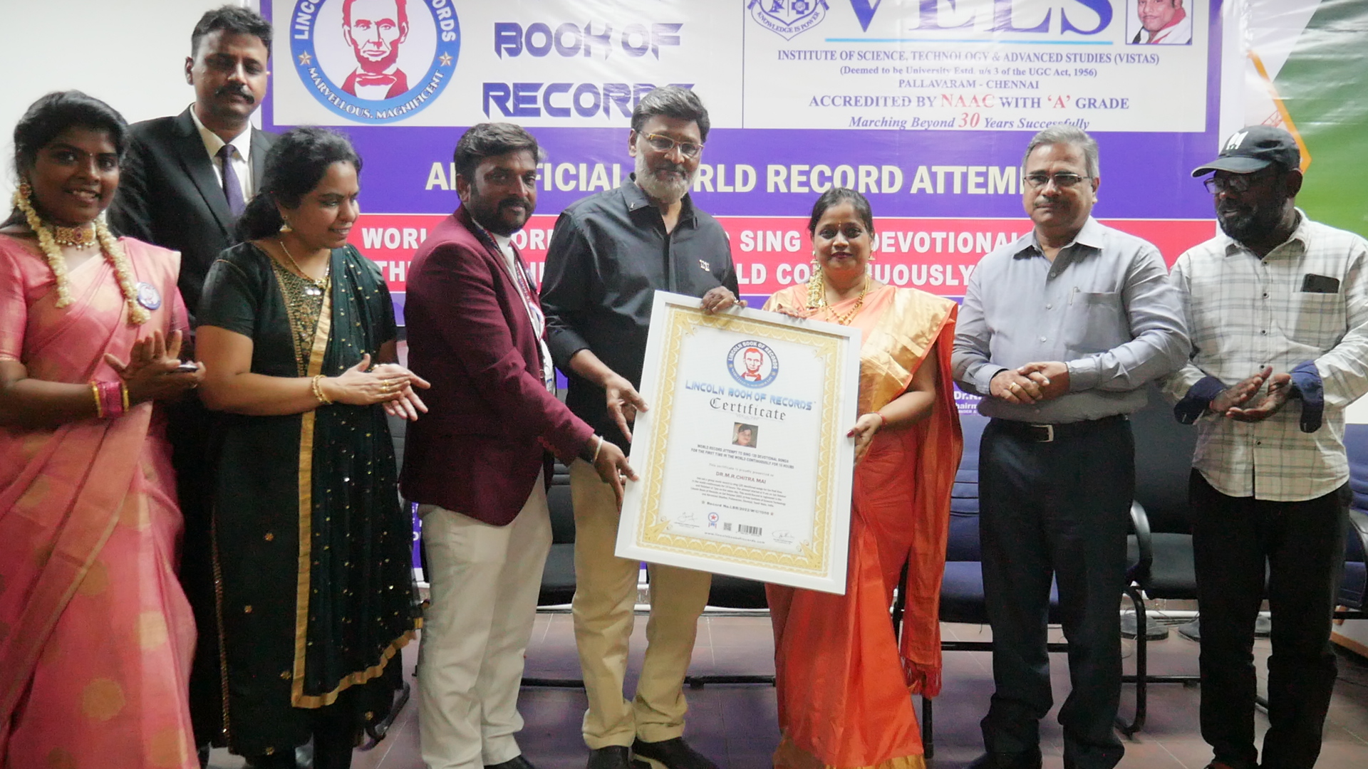 WORLD RECORD ATTEMPT TO SING 120 DEVOTIONAL SONGS  FOR THE FIRST TIME IN THE WORLD CONTINUOUSLY FOR 10 HOURS