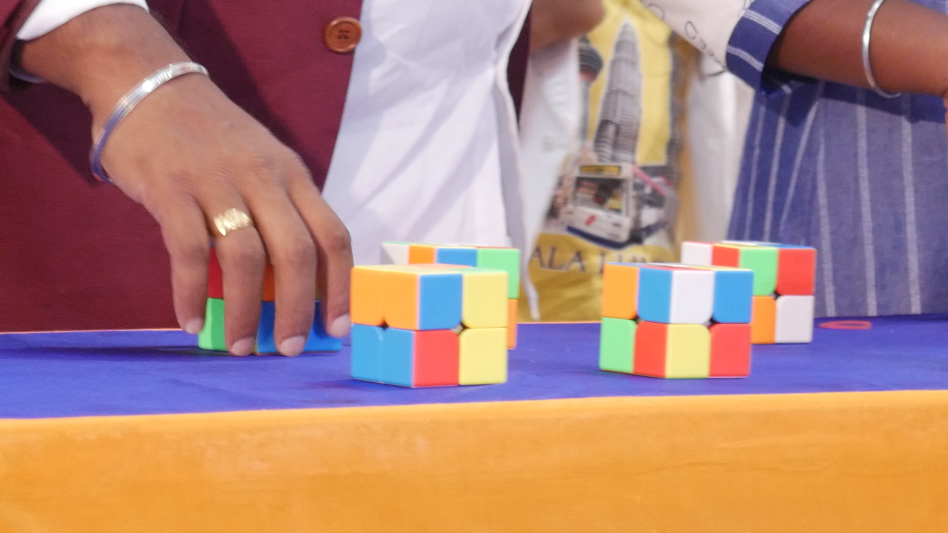 "First child in the world to solve highest number 2*2 Rubik's  Cube by reciting Thirukural in least time "