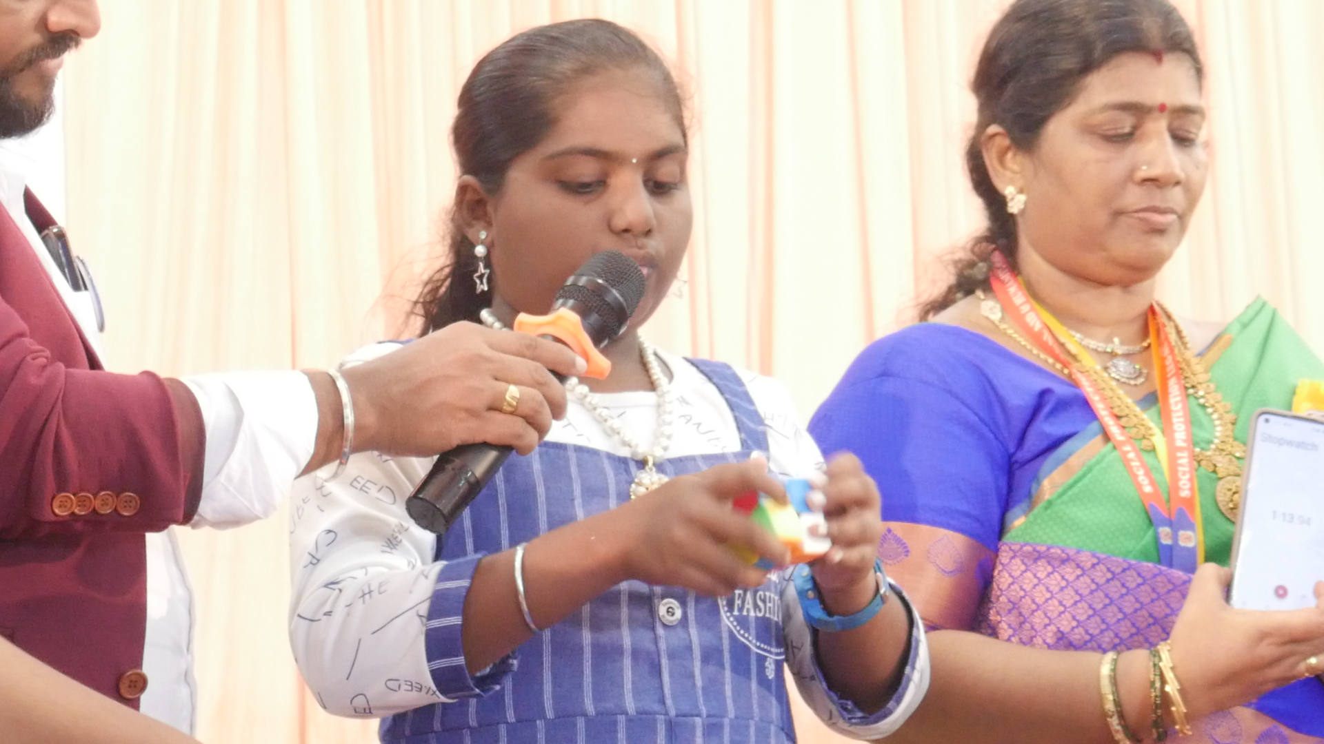 "First child in the world to solve highest number 2*2 Rubik's  Cube by reciting Thirukural in least time "