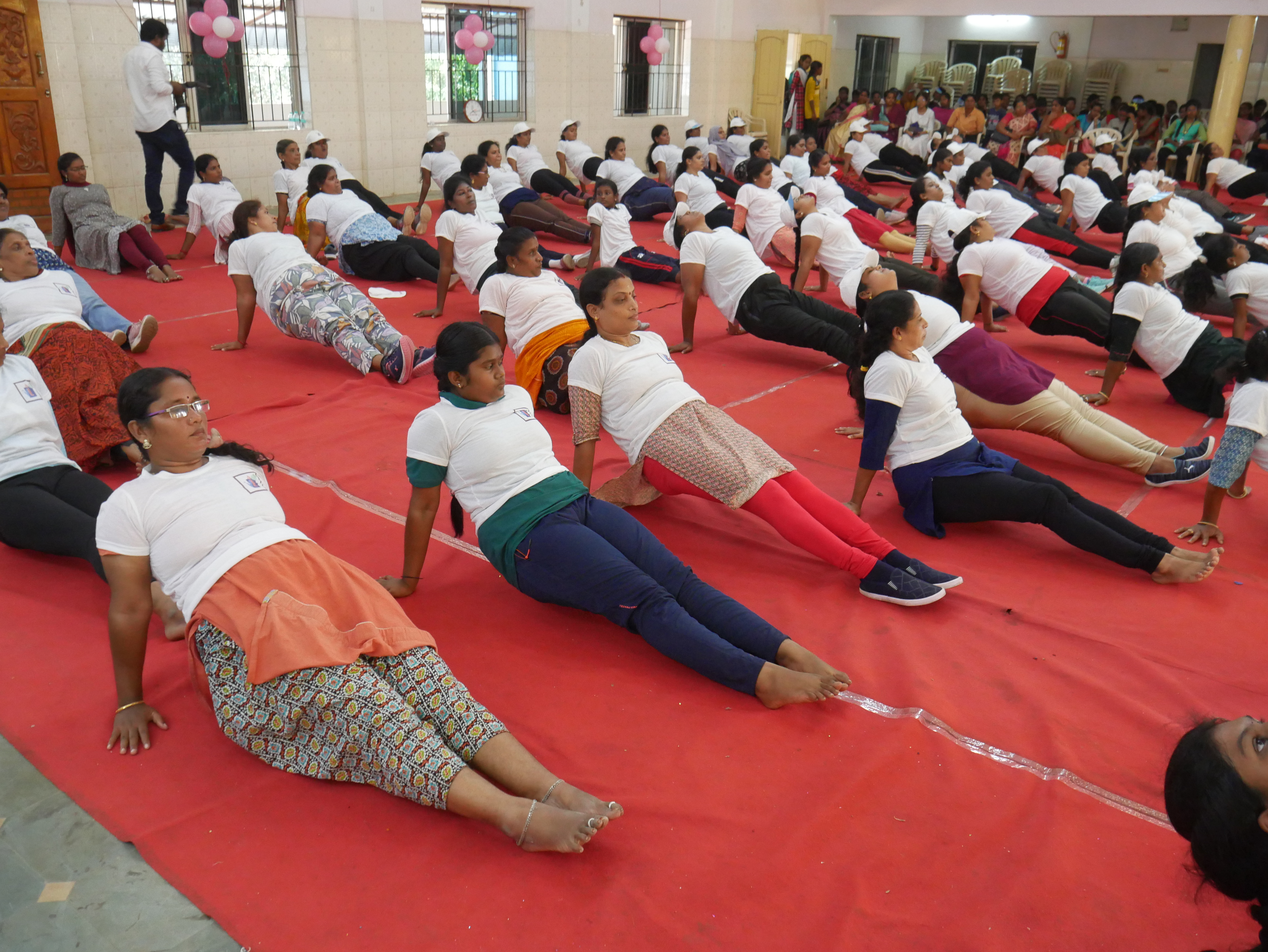 World Record by performing 100+ exercises in 30 minutes  of time with maximum number of female participants .