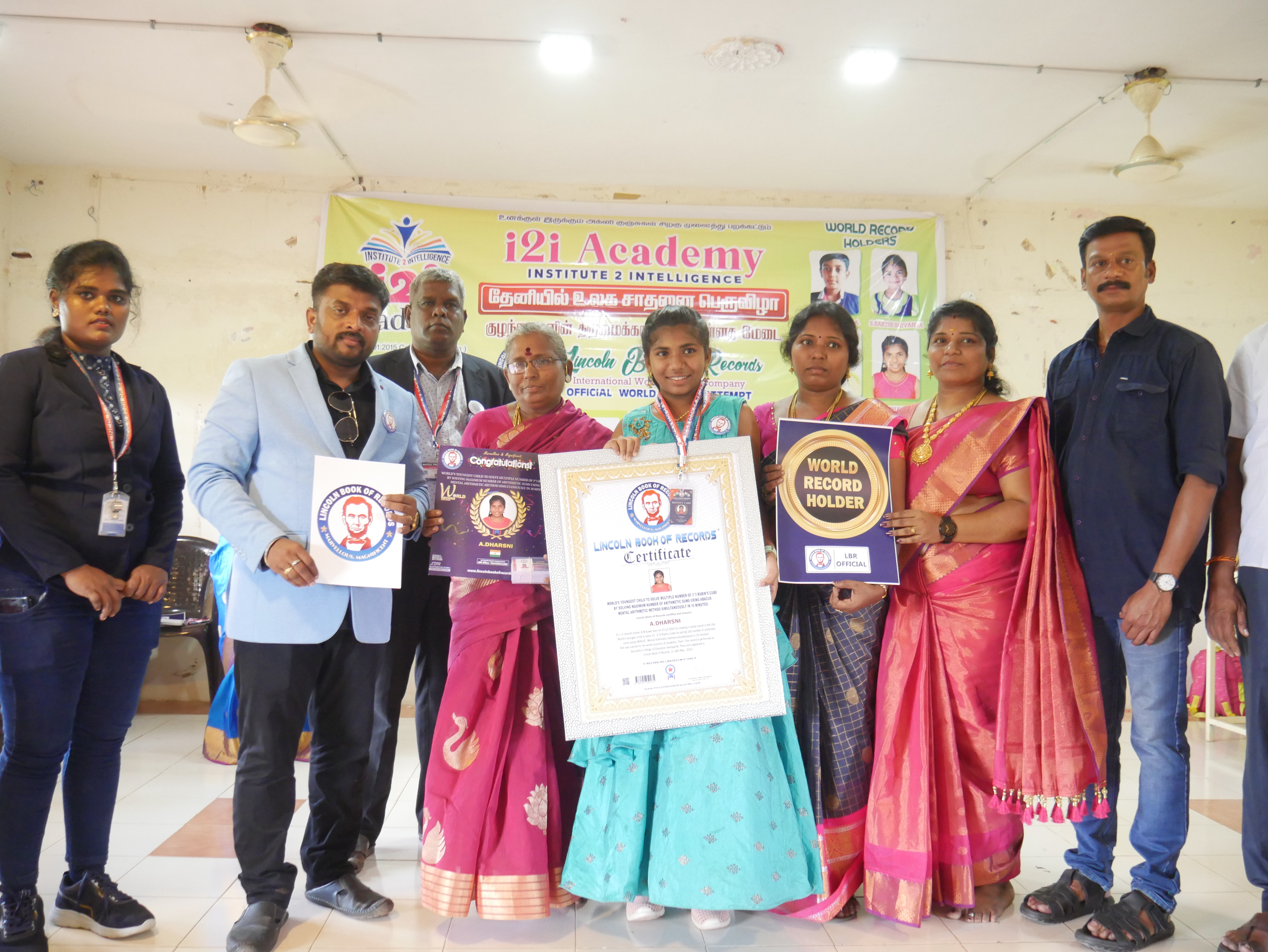 World's youngest child to solve multiple number of 3*3 Rubik's Cube  by solving maximum number of arithmetic sums using ABACUS  mental arithmetic method simultaneously in 08 minutes.