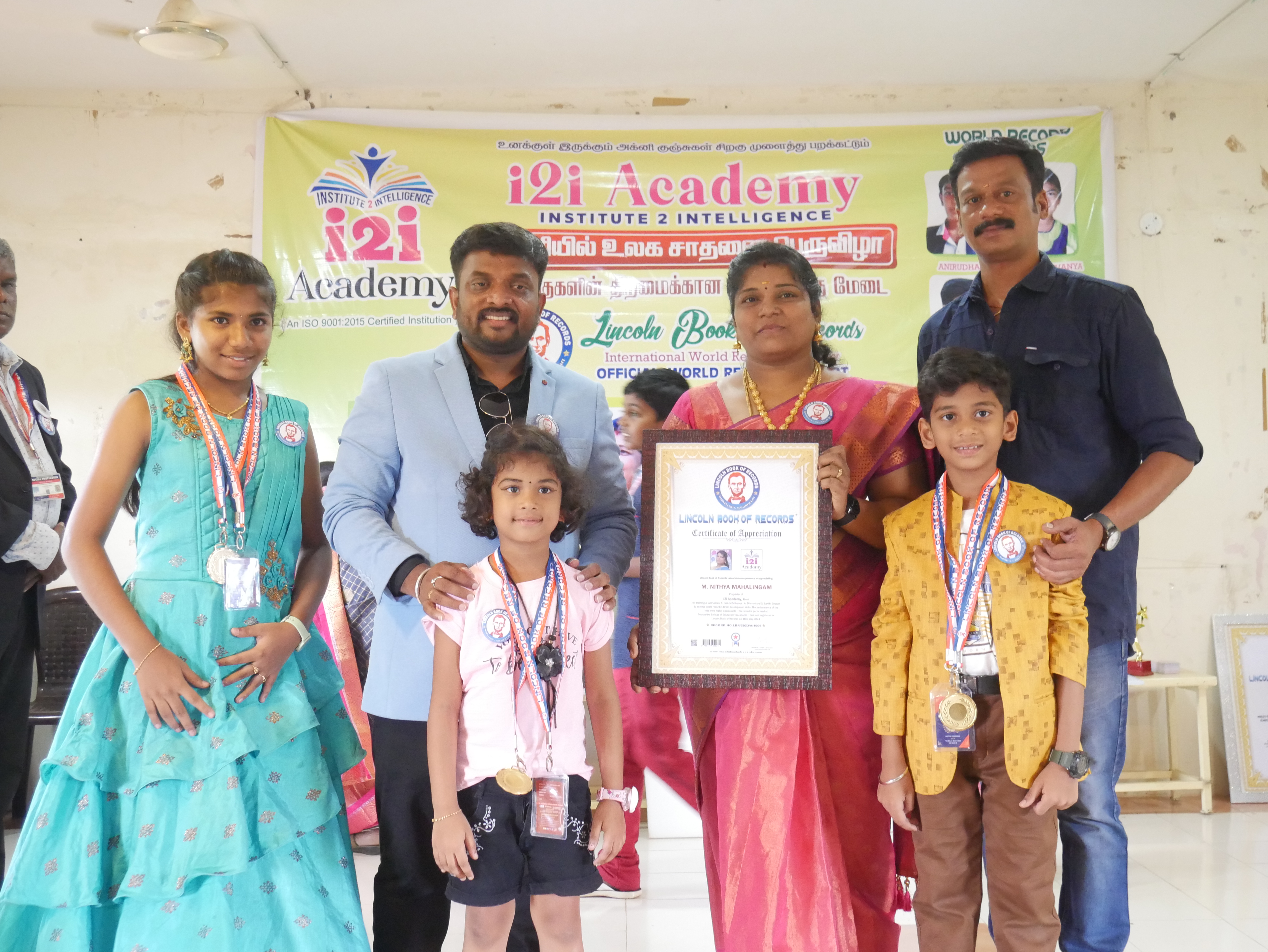 World's youngest child to solve multiple number of 3*3 Rubik's Cube  by solving maximum number of arithmetic sums using ABACUS  mental arithmetic method simultaneously in 08 minutes.