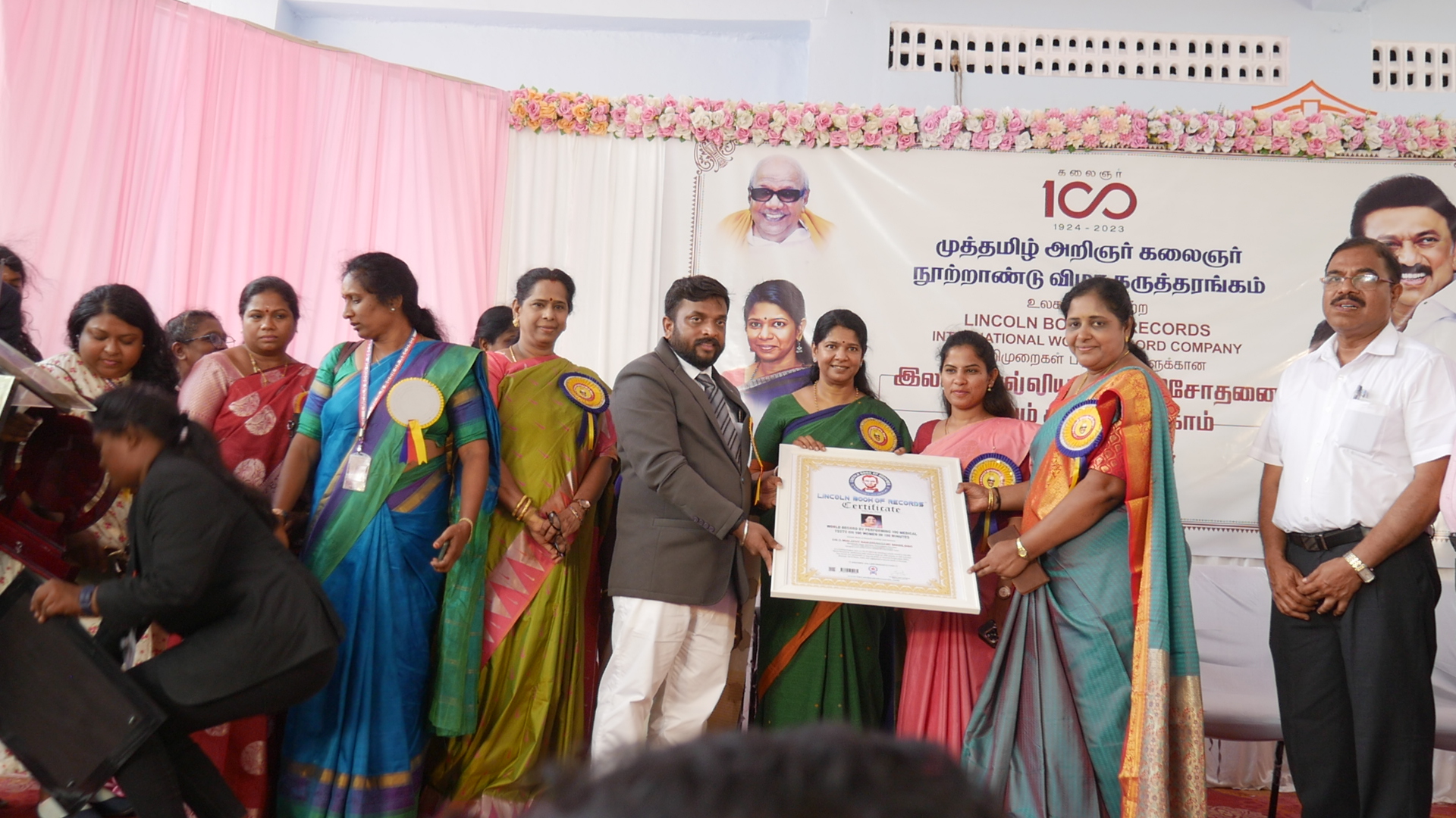 World Record by performing 100 medical  tests on 100 women in 100 minutes