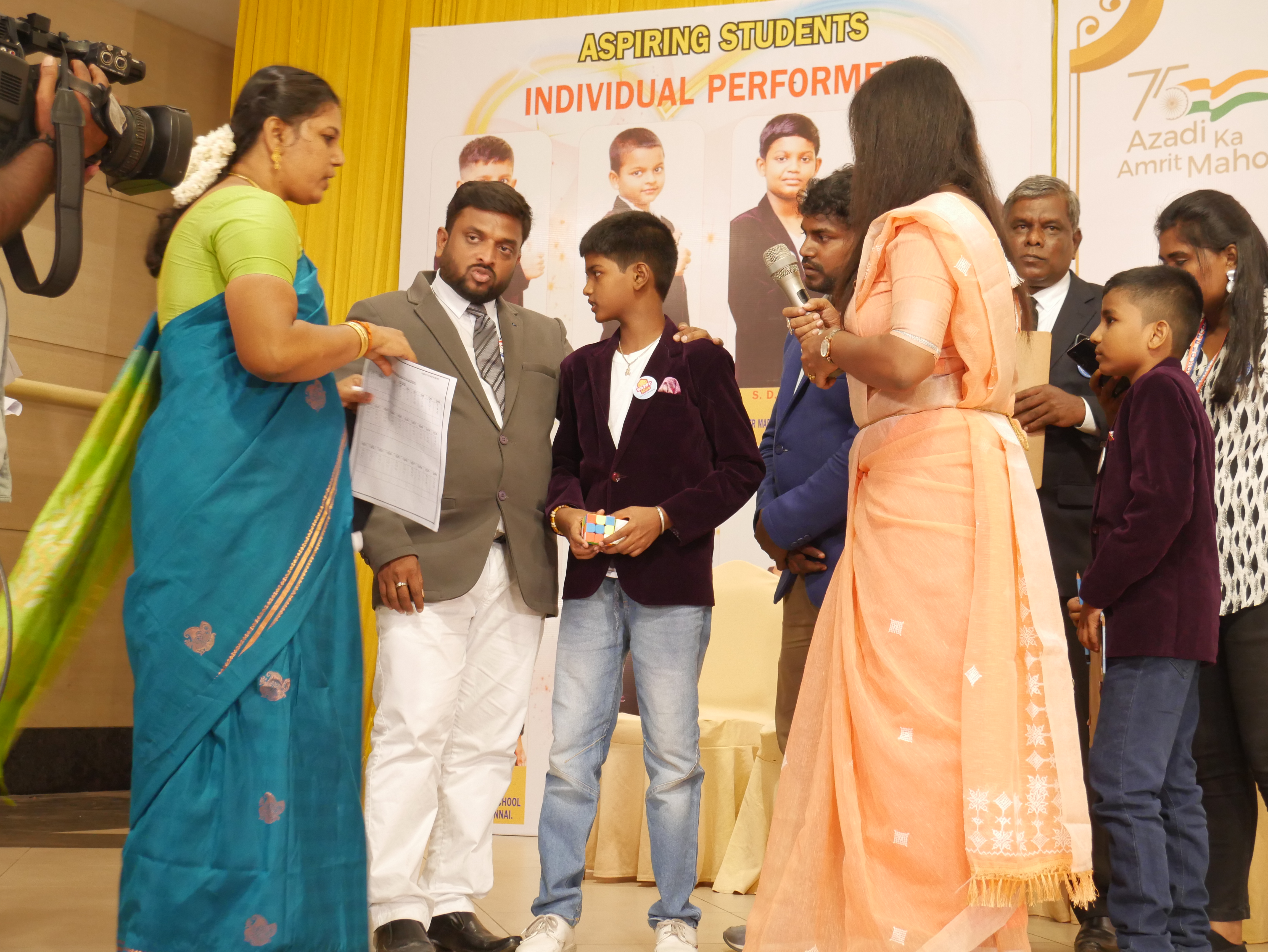 "World record by solving 50+ country flag in 3*3 & 2*2 cube by  blindfolded using Mid Brain Activation Technique in least time"
