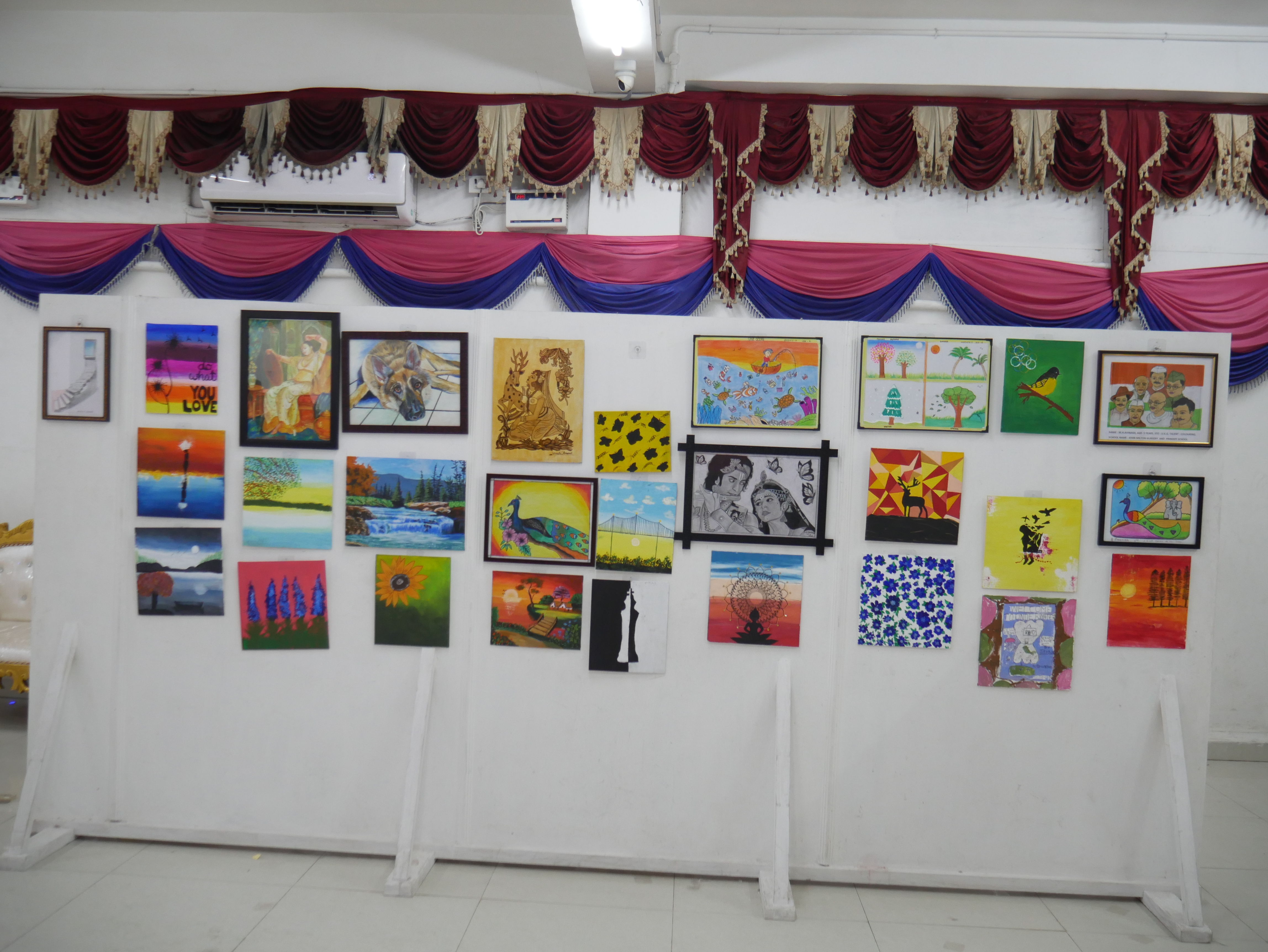 World Record by organising 76 drawings under the topic  " Chithiram Pesuthadi" and participating in "International Cultural Fest 2023-24".