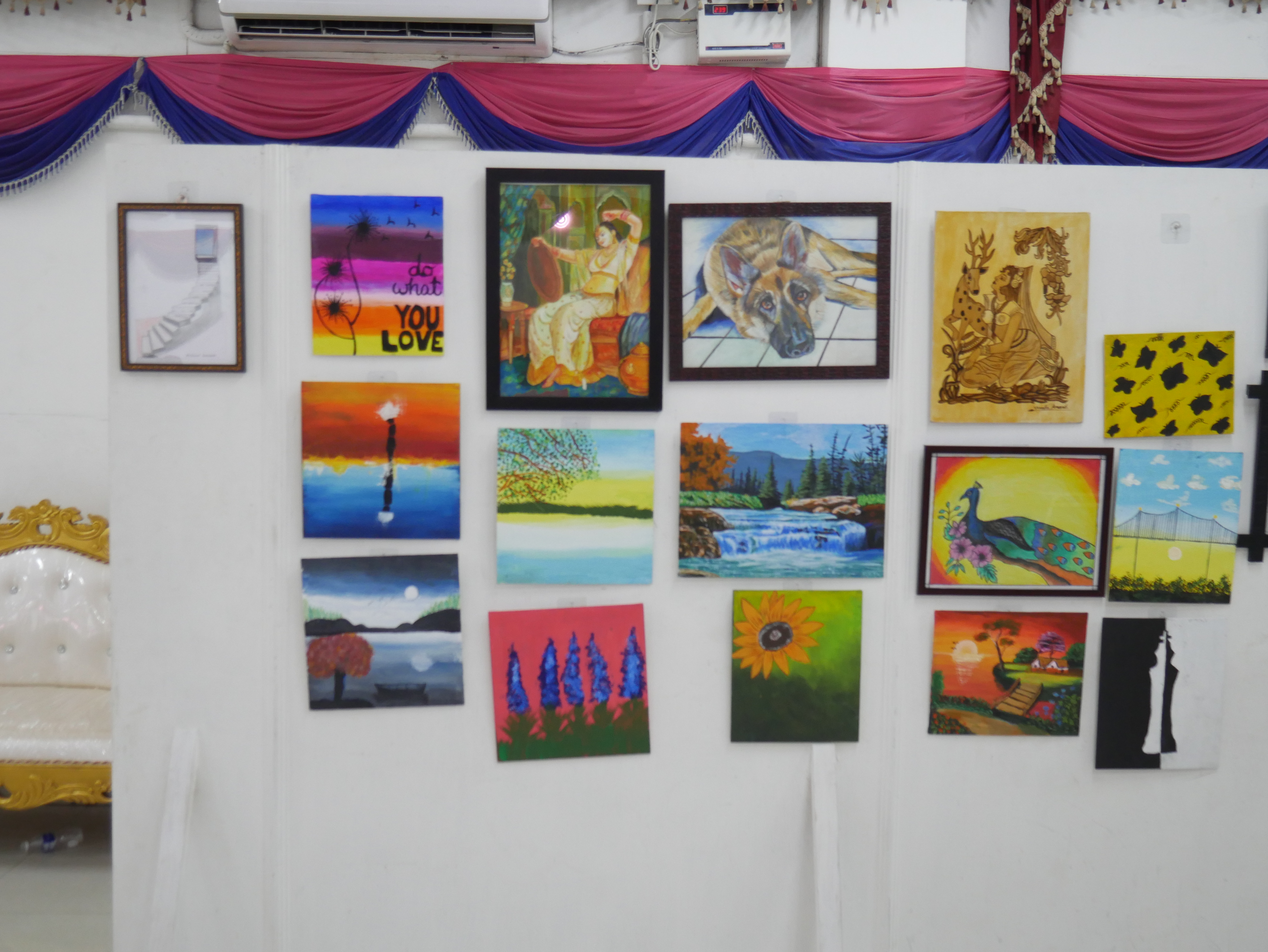 World Record by organising 76 drawings under the topic  " Chithiram Pesuthadi" and participating in "International Cultural Fest 2023-24".