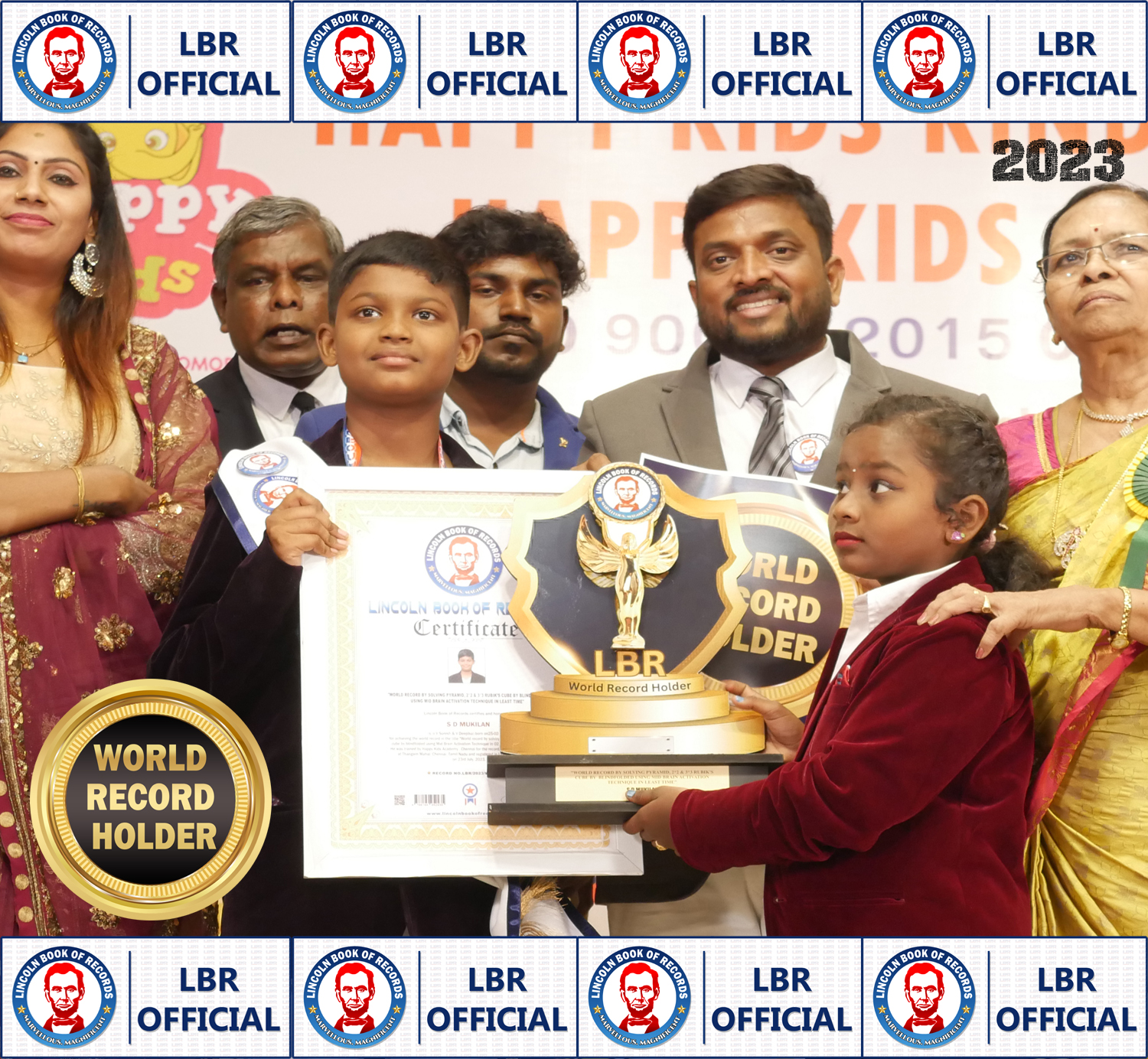 "World record by solving 100 sums in abacus method by blindfolded using  Mid Brain Activation Technique in least time"